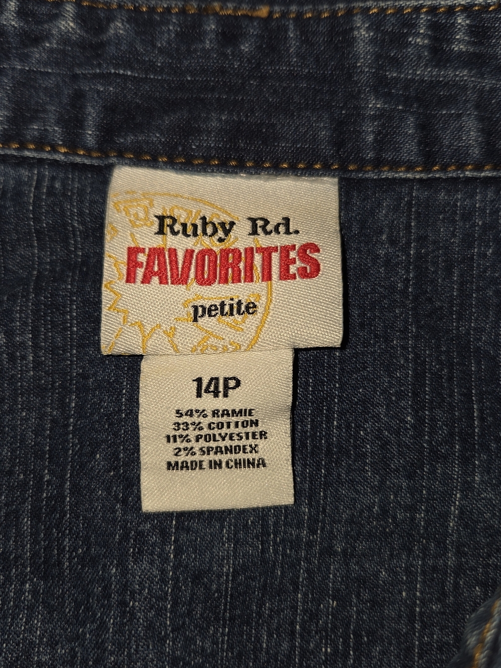 Ruby Rd. Blue Denim Button-Front Jean Jacket - Picture 2 of 3